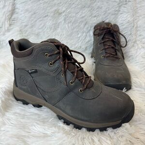 Timberland Waterproof Hiking Boots Boys 5.5 Brown Leather